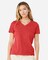 BELLA + CANVAS Women’s V-Neck Short Sleeve Tee – Soft Lightweight Shirt for Casual Wear